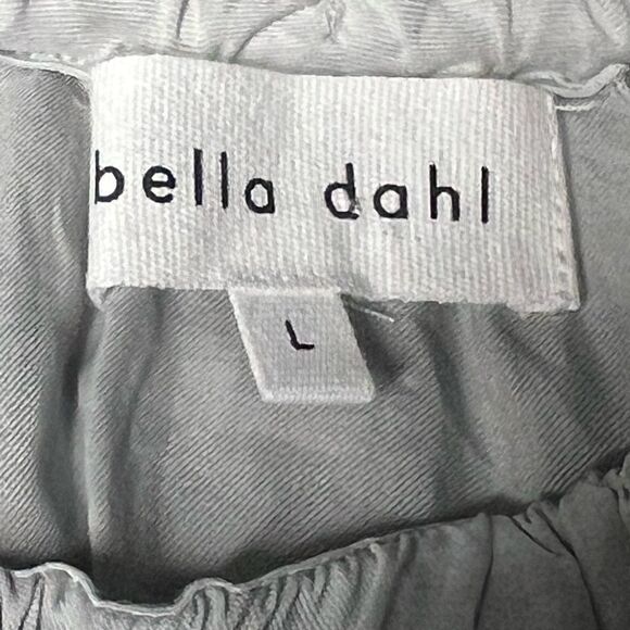 Revolve Bella Dahl Raglan Sleeve Elastic Waist Tencel Top Silver Sconce Sz L - Picture 4 of 5